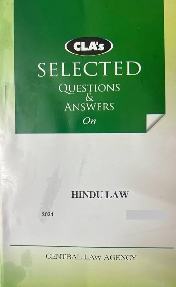 CLA's Hindu Law (Question & Answers) (English)